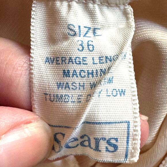 VINTAGE Sears Slip Women's XS The Doesn't Slip Neutral Lace Foundation Intimates - Picture 8 of 11